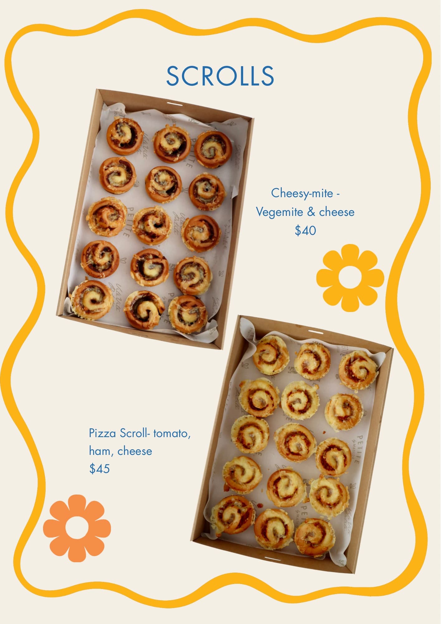Petite by Matilda catering menu page 10