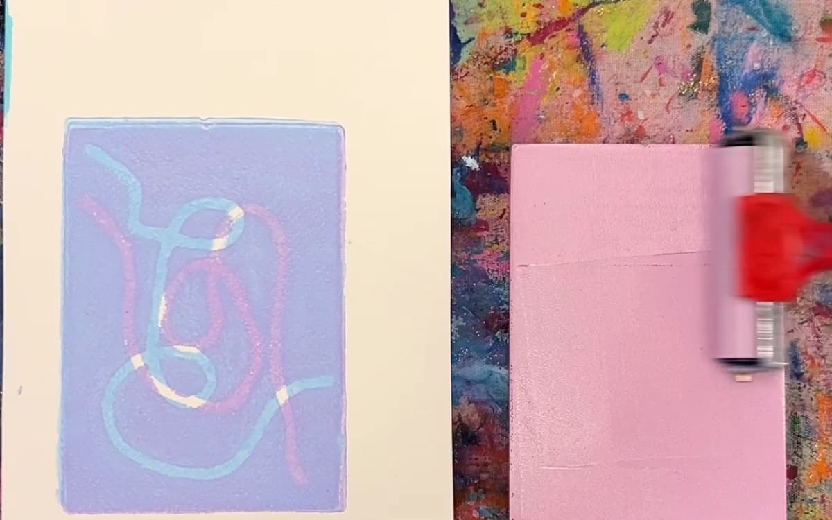 Gelli Printing Afternoon