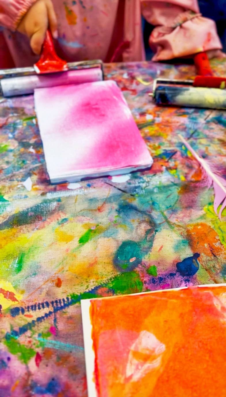 Image 4 - Gelli Printing with Feathers